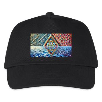 Triangle capable de licorne - Casquette de baseball Enfant - noir - Devant