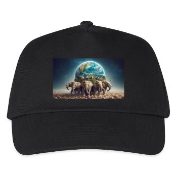 Carry the world - Kinder Basecap - Schwarz - Vorne