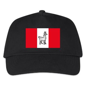 Pérou drôle - Casquette de baseball Enfant - noir - Devant