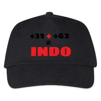 INDONET Indo prefix - Kids’ Baseball Cap - black - Front