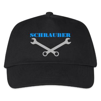Schrauber , Kultschrauber ........................ - Kinder Basecap - Schwarz - Vorne