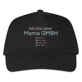 Mama GmbH – Mom in the lead - Kids’ Baseball Cap - black - Front