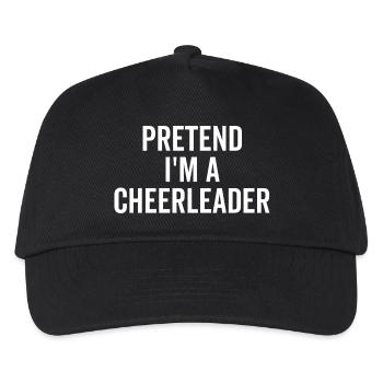 Faire semblant d’être une pom-pom girl - Casquette de baseball Enfant - noir - Devant