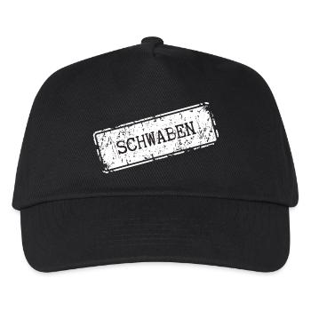 Schwaben Stadt Name Design - Kinder Basecap - Schwarz - Vorne