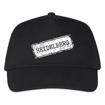 Heidelberg Stadtansicht Illustration - Kinder Basecap - Schwarz - Vorne