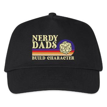 Les papas ringards créent un personnage de jeu de rôle sur table Geek Life - Casquette de baseball Enfant - noir - Devant