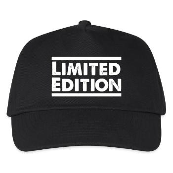Limitierte Edition Schriftzug Stempel - Kinder Basecap - Schwarz - Vorne