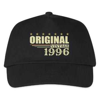 1996 Geburtstag 1996 - Kinder Basecap - Schwarz - Vorne