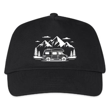 Camping - Casquette de baseball Enfant - noir - Devant