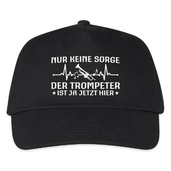 Nur keine Sorge - Trompeter ist jetzt hier - Kinder Basecap - Schwarz - Vorne
