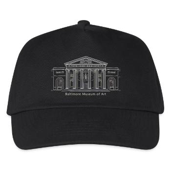 Musée d’art de Baltimore, dessin à la main, États-Unis - Casquette de baseball Enfant - noir - Devant