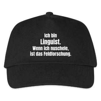 I am a linguist fieldwork - Kids’ Baseball Cap - black - Front