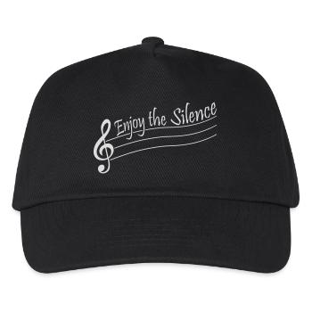 Enjoy The Silence Saying Calm Silence Introvert - Kids’ Baseball Cap - black - Front