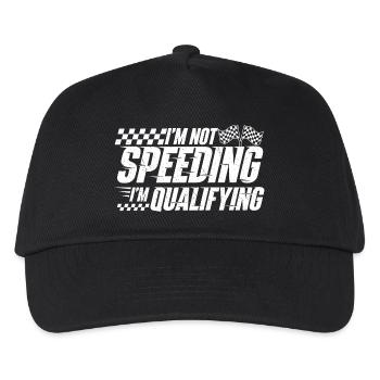 Ich fahre nicht zu schnell, ich qualifiziere Drift-Racing - Kinder Basecap - Schwarz - Vorne
