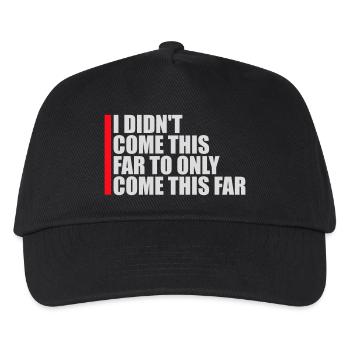 Je ne suis pas venu jusqu’ici pour seulement venir jusqu’ici Devise - Casquette de baseball Enfant - noir - Devant