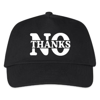 no thanks - Kids’ Baseball Cap - black - Front