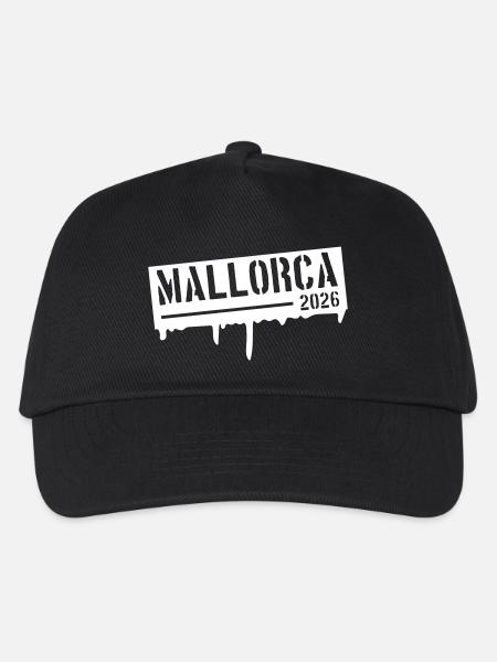 Mallorca 2026 - Kinder Basecap - Schwarz