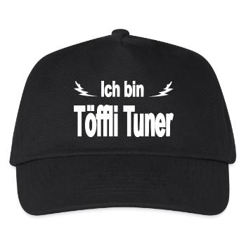 mobylette - Casquette de baseball Enfant - noir - Devant