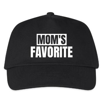 Lieblingskind Mamas Liebling Ich bin Mamas Lieblin - Kinder Basecap - Schwarz - Vorne