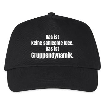 Dynamique de groupe qui dit Chemise - Casquette de baseball Enfant - noir - Devant