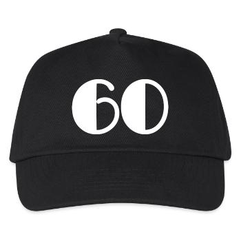 60. 60 YEARS. 60th ANNIVERSARY. 60TH BIRTHDAY. - Kids’ Baseball Cap - black - Front