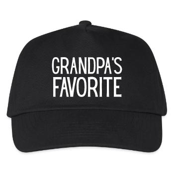 Grandpa's Favorite Shirt for Grandchild - Kids’ Baseball Cap - black - Front