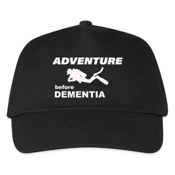 DIVING ADVENTURE - Kids’ Baseball Cap - black - Front