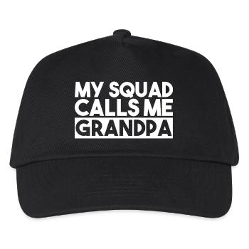 Grandpa Squad Retro Est 2026 Grandad - Kids’ Baseball Cap - black - Front