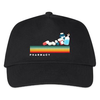 Retro-apotheker Pharmazietechniker - Kinder Basecap - Schwarz - Vorne