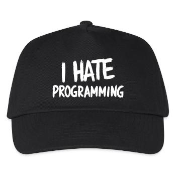 Je déteste programmer un PC PC amusant - Casquette de baseball Enfant - noir - Devant