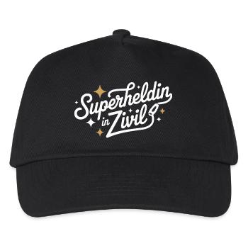 Superheroine In Civilian Superhero Superhero Costume - Kids’ Baseball Cap - black - Front