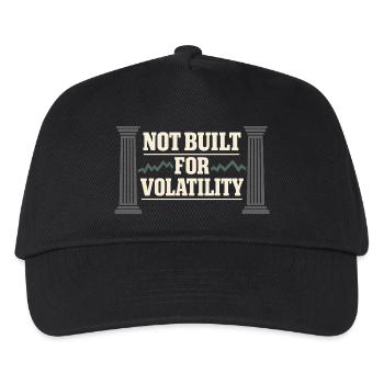 Long-term investor buys and holds - Kids’ Baseball Cap - black - Front
