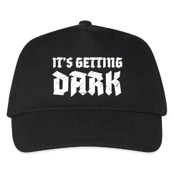 It's Getting Dark Graffiti typography design - Kids’ Baseball Cap - black - Front