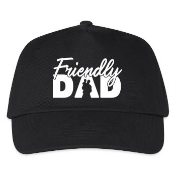 Silhouette de papa amicale Art de la paternité - Casquette de baseball Enfant - noir - Devant