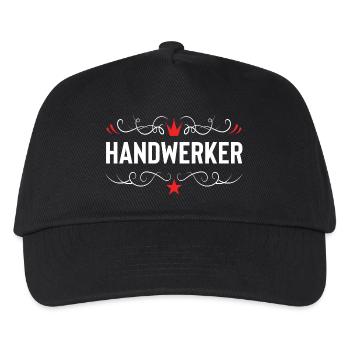 Handwerker Beruf - Kinder Basecap - Schwarz - Vorne