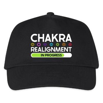 Alignement du chakra - Énergie en flux - Casquette de baseball Enfant - noir - Devant