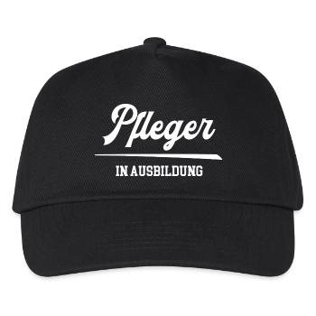Pfleger in Ausbildung Pflegefachmann Azubi Pflege - Kinder Basecap - Schwarz - Vorne