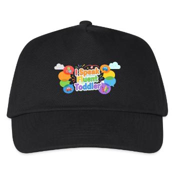 Je parle couramment tout-petit - Casquette de baseball Enfant - noir - Devant