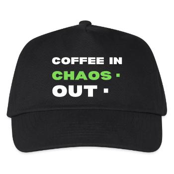 Coffee in chaos. Out  - Kids’ Baseball Cap - black - Front