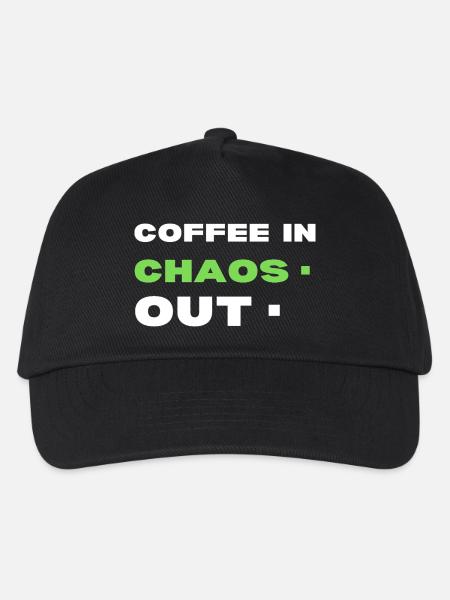 Kaffee im Chaos. Ende - Kinder Basecap - Schwarz