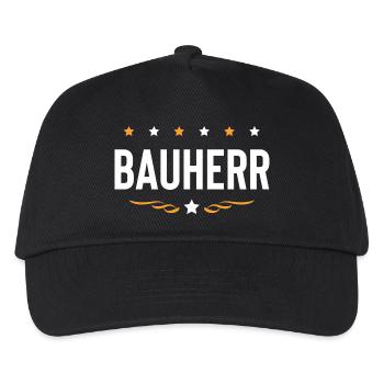 Bauherr Haus Bau - Kinder Basecap - Schwarz - Vorne