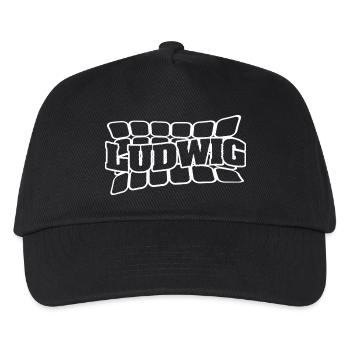 Vorname Ludwig - Kinder Basecap - Schwarz - Vorne