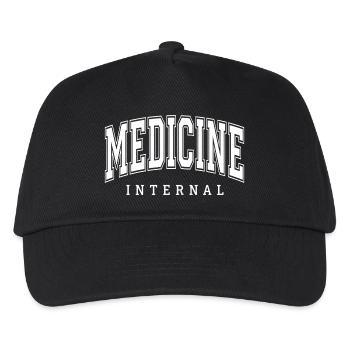 Medizinstudierenden-Geschenk für Innere Medizin - Kinder Basecap - Schwarz - Vorne