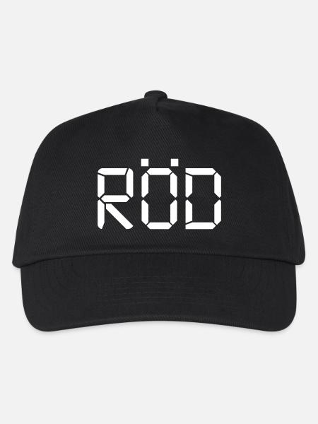 Rot – LCD - Kinder Basecap - Schwarz