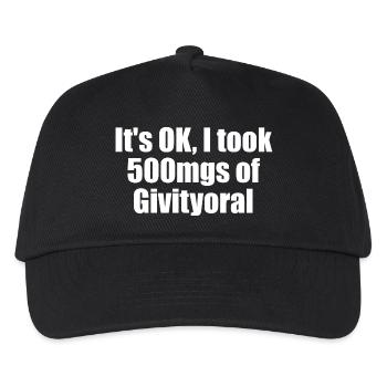 It's okay, I have 500 mg oral motivational tablets - Kids’ Baseball Cap - black - Front