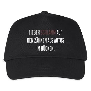 Lieber Schlamm Auf Den Zähnen - Kinder Basecap - Schwarz - Vorne