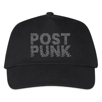 Post-Punk-Digitallogo - Kinder Basecap - Schwarz - Vorne