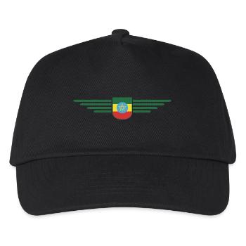Ethiopia Design – Pride and Culture - Kids’ Baseball Cap - black - Front