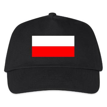 POLSKA FLAGA - Kinder Basecap - Schwarz - Vorne