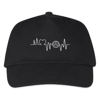 Volleyball Heartbeat Volleyball Volleyball - Kids’ Baseball Cap - black - Front